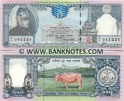 Nepal 250 Rupees 1997 Currency Design Old Coins Banks Logo