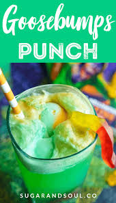 This Goosebumps Halloween Punch Is An Easy Drink Made With Just 4 Ingredients It S The Perfect A Halloween Drinks Kids Halloween Punch Halloween Punch Recipes