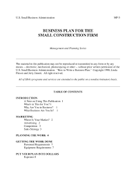 Business Plan For The Small