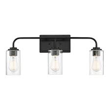 The black bathroom vanity works wonderfully in powder rooms and small guest bathrooms. Designers Fountain Logan 3 Light Black Modern Contemporary Vanity Light Bar Lowes Com In 2021 Vanity Light Bar Designers Fountain Vanity Lighting