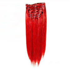 One x 7 wide with 4 clips. Shop 18 Red 7pcs Clip In Indian Remy Human Hair Extensions 100 Human Hair Extensions From Parahair