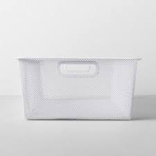 Check out our metal storage bin selection for the very best in unique or custom, handmade pieces from our storage & organization shops. Large 6 25x 12 75x 25 75 Metal Underbed Bin White Made By Design Made By Design Fabric Bins Decorative Storage