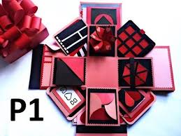 Explosion Box Tutorial Theme Valentine Black And Red By Srushti Patil Youtube Explosion Box Tutorial Exploding Box For Boyfriend Diy Exploding Box