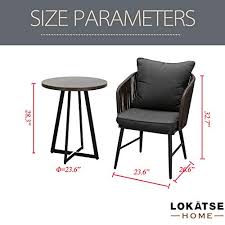 Buy online or come down to any of our showrooms in australia to see our smart collection of outdoor chairs of the best quality. Brown Table Top Lokatse Home Outdoor 3 Piece Bistro Set Patio Wicker Modern Balcony Furniture Include 2 Chairs With Seat And Back Cushions And 1 Coffee Patio Furniture Accessories Patio Lawn