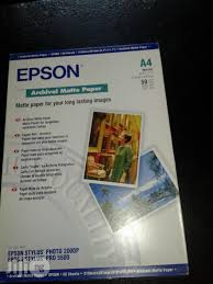 For use with epson's stylus photo 2000 printer. Epson A4 Archival Matte Paper 50 Sheets In Ikeja Stationery Desronak Investments Ltd Jiji Ng