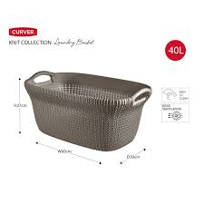 Choose one that fits your home or your college room needs. Curver Knit Laundry Basket