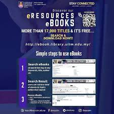 Simple Steps To Use Eresources E Book Perpustakaan Uitm In 2020 E Book Books Exam Papers