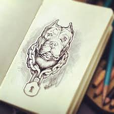 Being man's best friend ever since the beginning of time, dogs receive a lot of attention and affection all around! Tumblr Tattoo Style Drawings Pitbull Tattoo Pitbull Art
