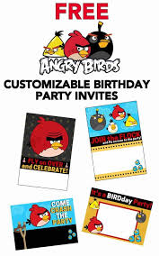 Free Printable Angry Birds Invitations Angry Birds Party Bird Invitation Bird Birthday Invitations