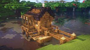 Below we'll walk you through 12 minecraft houses, from modern houses to underground. Minecraft How To Build A River House Tutorial Youtube