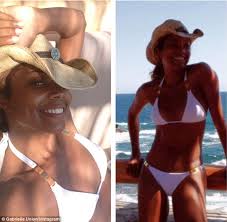 When she was eight, her family moved to pleasanton, california, where she grew up and attended high. Gabrielle Union 40 Shows Off Her Very Athletic Frame In A White Bikini Daily Mail Online