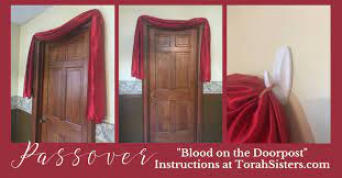 The passover festival (or pesach) brings together friends, relatives and other close relations who do not get the chance to congregate often. Blood On The Doorpost Passover Decoration Torah Sisters