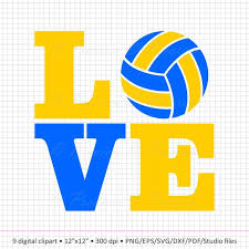 Download Buy 2 Get 1 Free Digital Clipart Love Volleyball Monogram Etsy Clip Art Digital Clip Art Scrapbook Images
