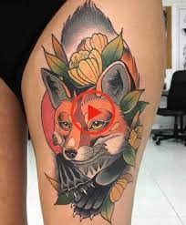We're busy tattoo shop in downtown wallingford, several artists and lots of variety, stop by and say hi! Neo Traditional Fox Tattoo Traditional Tattoo Dog Fox Tattoo Traditional Tattoo