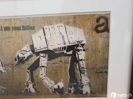 Wrapped over sustainable 1.5 deep fsc certified pine wood. Banksy I Am Your Father In Aargau Kaufen Tutti Ch
