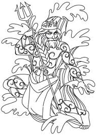 Greek Gods Poseidon Greek Gods Coloring Pages Coloring Book Pages