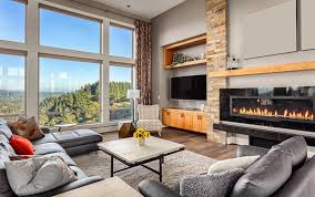 The seating area/ living room can be oriented towards a corner and it can include a large sectional which creates a cozy enclosure.{found on pillarhomes}. Best Living Room Arrangements With Tv Designing Idea
