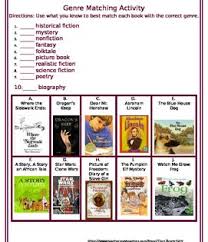 Genre Matching Activity Fiction Nonfiction Genres Fiction And Nonfiction Nonfiction Book Genre