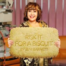 The expression risk it for the biscuit was first coined in a dice game called 10,000 to encourage players with only one die left to take a chance and roll. Risk It For A Biscuit Audio Download Jeni Barnett Jeni Barnett Create Digital Publishing Amazon Co Uk