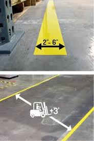 Running water drowns the sound of the plumber's truck departing. Osha Floor Marking Graphic Products