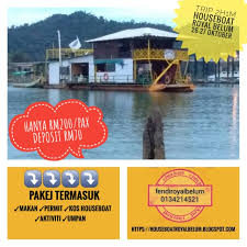 Pakej yang disediakan adalah menjelajah hutan royal belum dengan house boat selama 2 sebenarnya bukan house boat sahaja pilihan yang ada untuk dijadikan sebagai tempat penginapan di hutan royal belum. Pakej Houseboat Ke Royal Belum Tasik Banding Open Trip Houseboat Royal Belum
