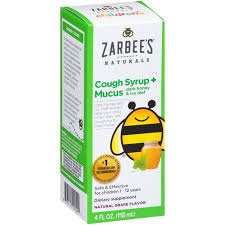 Zarbees Naturals Childrens Cough Syrup Mucus With Dark