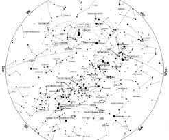 56 Organized Southern Sky Star Chart