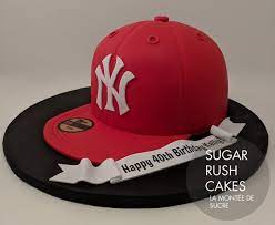 Yankees Red Baseball Cap Cake Cap Cake Yankee Cake Birthday Cakes For Men