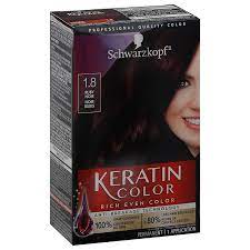 Where can you get schwarzkopf keratin color Schwarzkopf Keratin Color 1 8 Ruby Noir Anti Age Hair Color Shop Hair Color At H E B