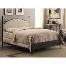 The leesburg california king size poster bed with mahogany veneers, made by hooker furniture, is brought to you by wayside furniture. Furniture Of America Freila Metal California King Poster Bed In Gun Metal Idf 7420ck
