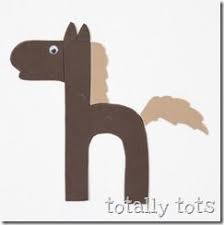 Print our letter h horse template and cut the pieces out. Totally Tots Now I Know My Abc S H Is For Horse Letter A Crafts Preschool Letter Crafts Alphabet Crafts