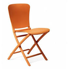 Zac Classic Resin Folding Dining Chair Orange Nr 40324 26 Folding Dining Chairs Orange Dining Chairs Outdoor Dining Chairs