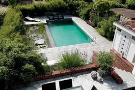 Natural Pool With Deck For Reading And Relaxing Natural Pool Natural Swimming Pools Pool
