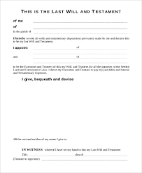How do i write a will? Free 6 Simple Will Forms In Pdf Ms Word