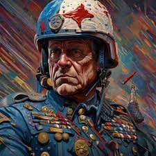 Wayne Thiebaud as an Army's general 🪖