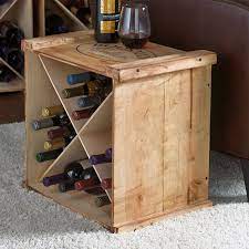 Wine barrel round table top set: Personalized Reclaimed Wood Wine Rack X Style Great Lakes Reclaimed