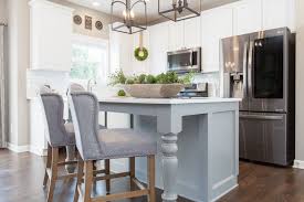 Add in some gold or silver hardware, and your cabinets will take on a chic contemporary look. Remodelaholic Grey And White Kitchen Cabinet Ideas