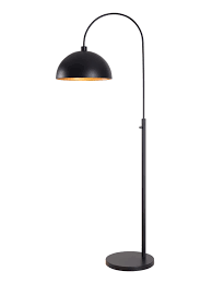 Indulge a love of angled design elements with this sleek arc floor lamp from cal lighting. Kenroy Home Dimitri Arc Floor Lamp Black Office Depot