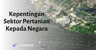 Pertanian adalah antara sektor penjanaan ekonomi yang tertua di dunia dan. Kepentingan Sektor Pertanian Kepada Negara