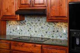 traditional glass tile kitchen