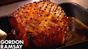 Christmas Recipe Honey Glazed Ham With Pear Saffron Chutney Youtube Gordon Ramsay Recipe Honey Glazed Ham Christmas Gammon Recipes