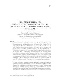 Para leluhur jawa kanyatane bisa niteni babagan owah gingsire alam semesta miturut lakuning wektu. Pdf Kejawen Spiritualism The Actualization Of Moral Values At Paguyuban Suci Hati Kasampurnan In Cilacap