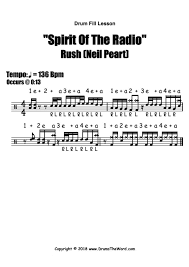 The Spirit Of Radio Rush Drum Fill Free Drum Lesson