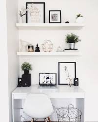 We've uncovered a large select of great desks available in black, white, and espresso, the dowlen floating desk by zipcode design is an excellent the romy is ideally suited for a home office or spare bedroom with a clean and simple design. Workspace Goals On Instagram Starting Our Feed With This White Workspace Regram From Hayley Taylor Dbeauty In Room Decor Room Inspiration Small Bedroom Diy