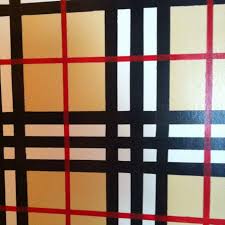My Burberry Bathroom Walls That I Painted Wall Design Painting Bed Design