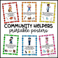 Community Helpers Printable Posters Teaching Mama