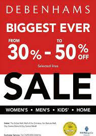 For the latest information on offers and promotions. Debenhams Biggest Ever Sale Discountsales Ae Discount Sales Special Offers And Deals In Dubai Uae
