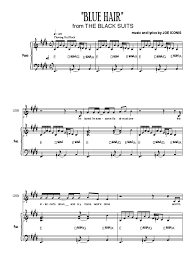 Sheet music direct app for ipad. Blue Hair Joe Iconis
