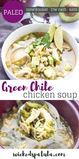 This post may contain affiliate links. Green Chili Chicken Soup Crock Pot Recipe Wicked Spatula
