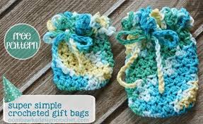 Read more about the free crochet pattern gift bag. Super Simple Crocheted Gift Bags Oombawka Design Crochet